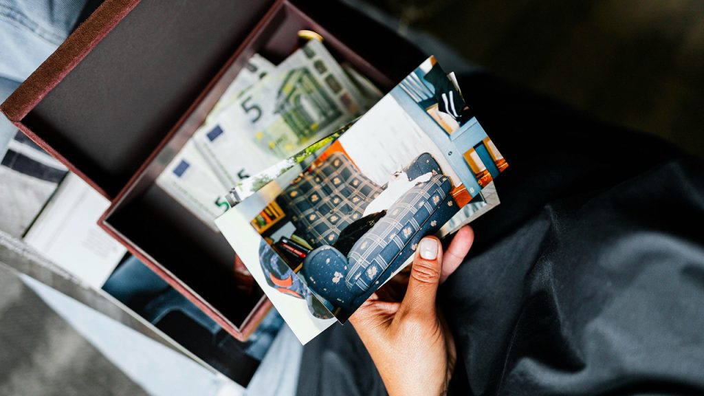 Keepsake box full of sentimental items