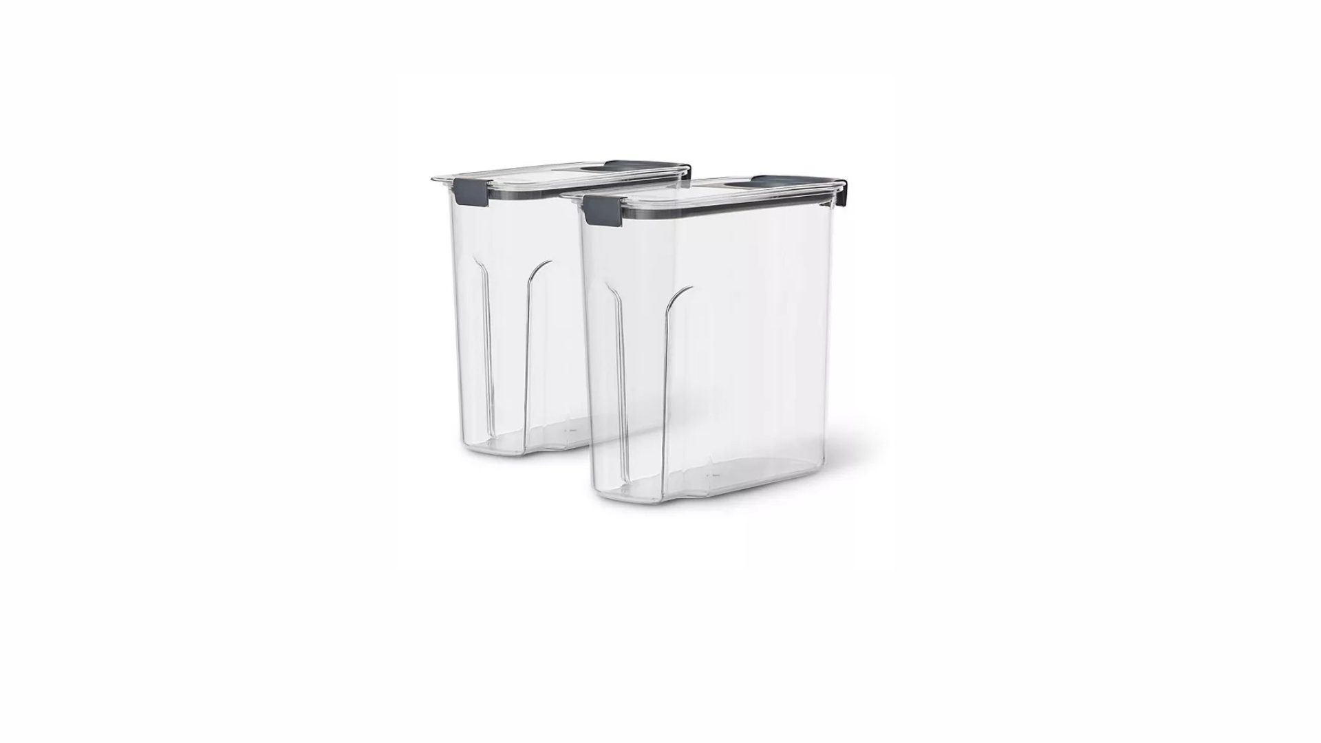 Rubbermaid Brilliance 18-Cup Cereal Pantry Storage, 2 Pack