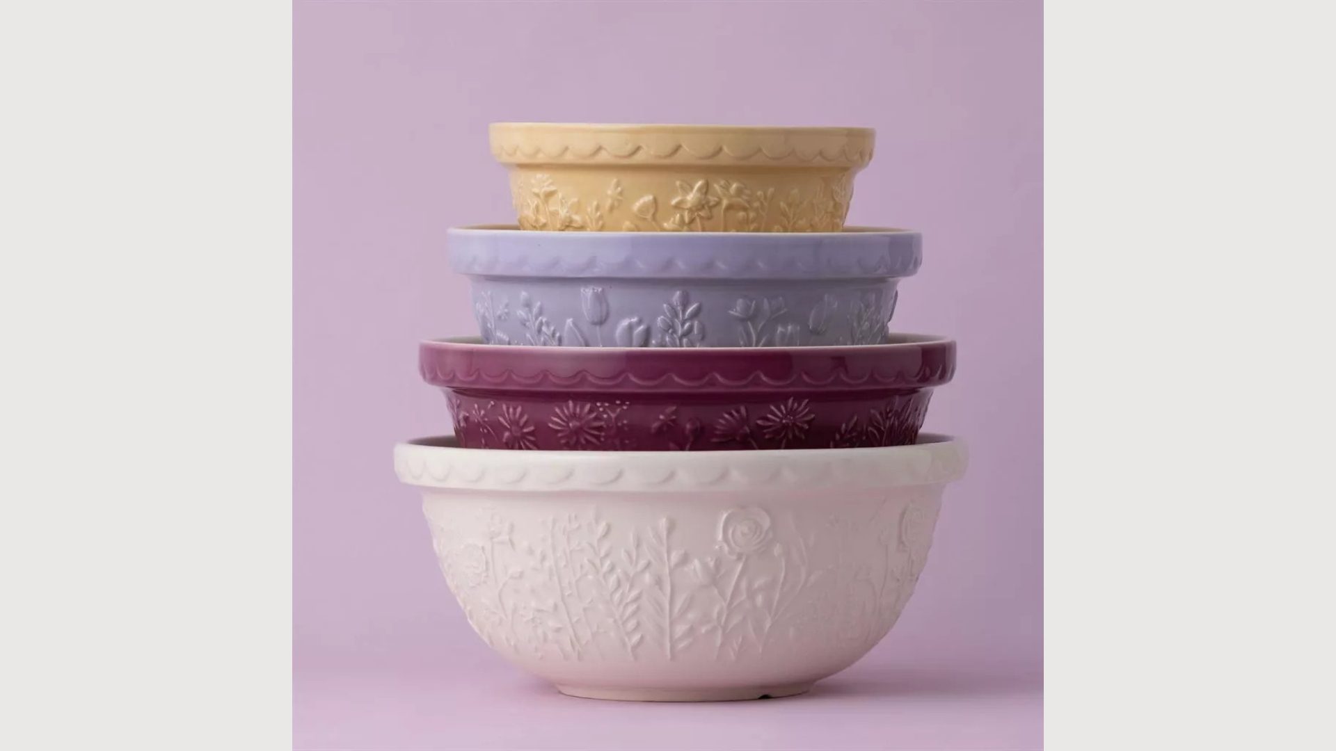 Mason Cash In The Meadow S24 (2.15 Qt) Mixing Bowl | Tulip