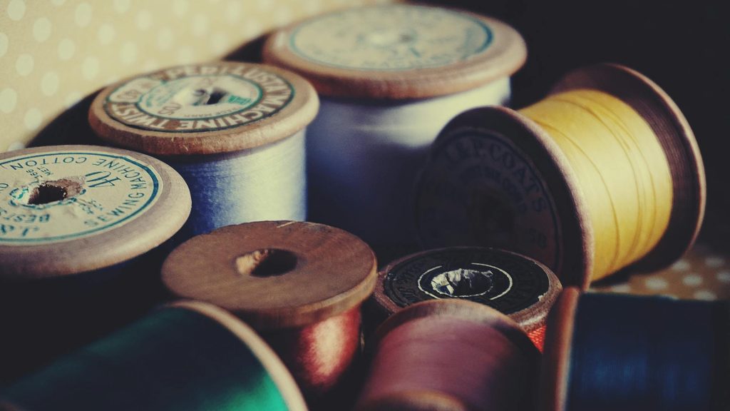 Vintage Wooden Spool Thread Sets