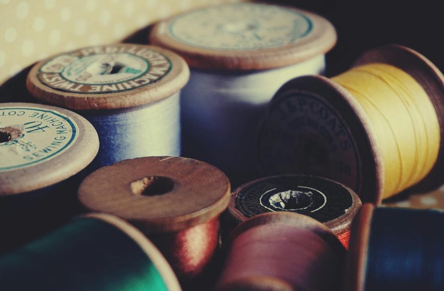 Vintage Wooden Spool Thread Sets