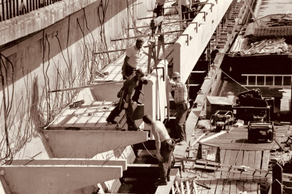Construction Site in Sepia