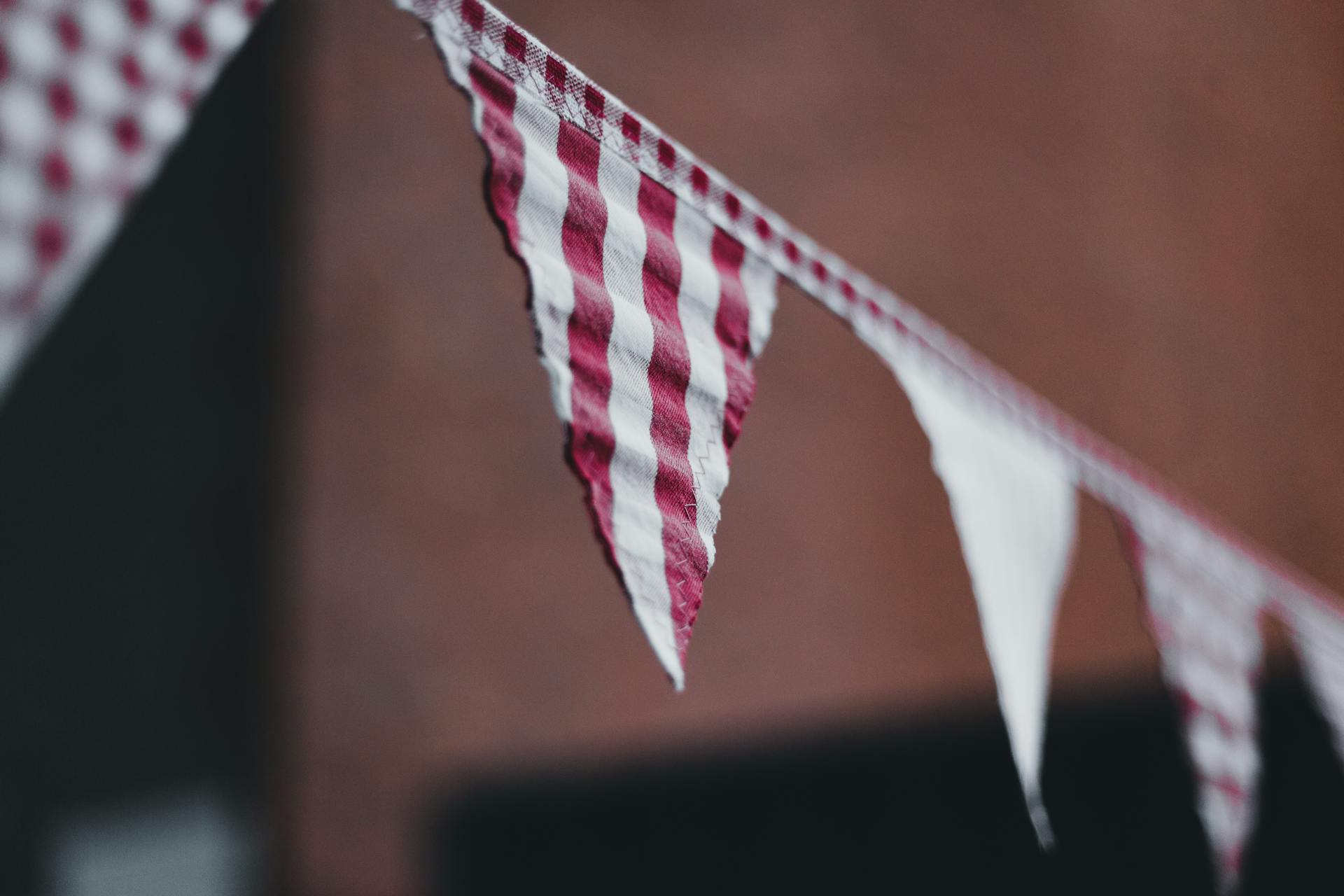 bunting from vintage textiles
