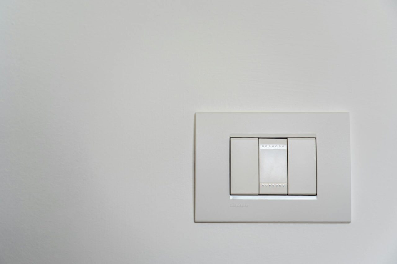 Accumulated grime on light switches