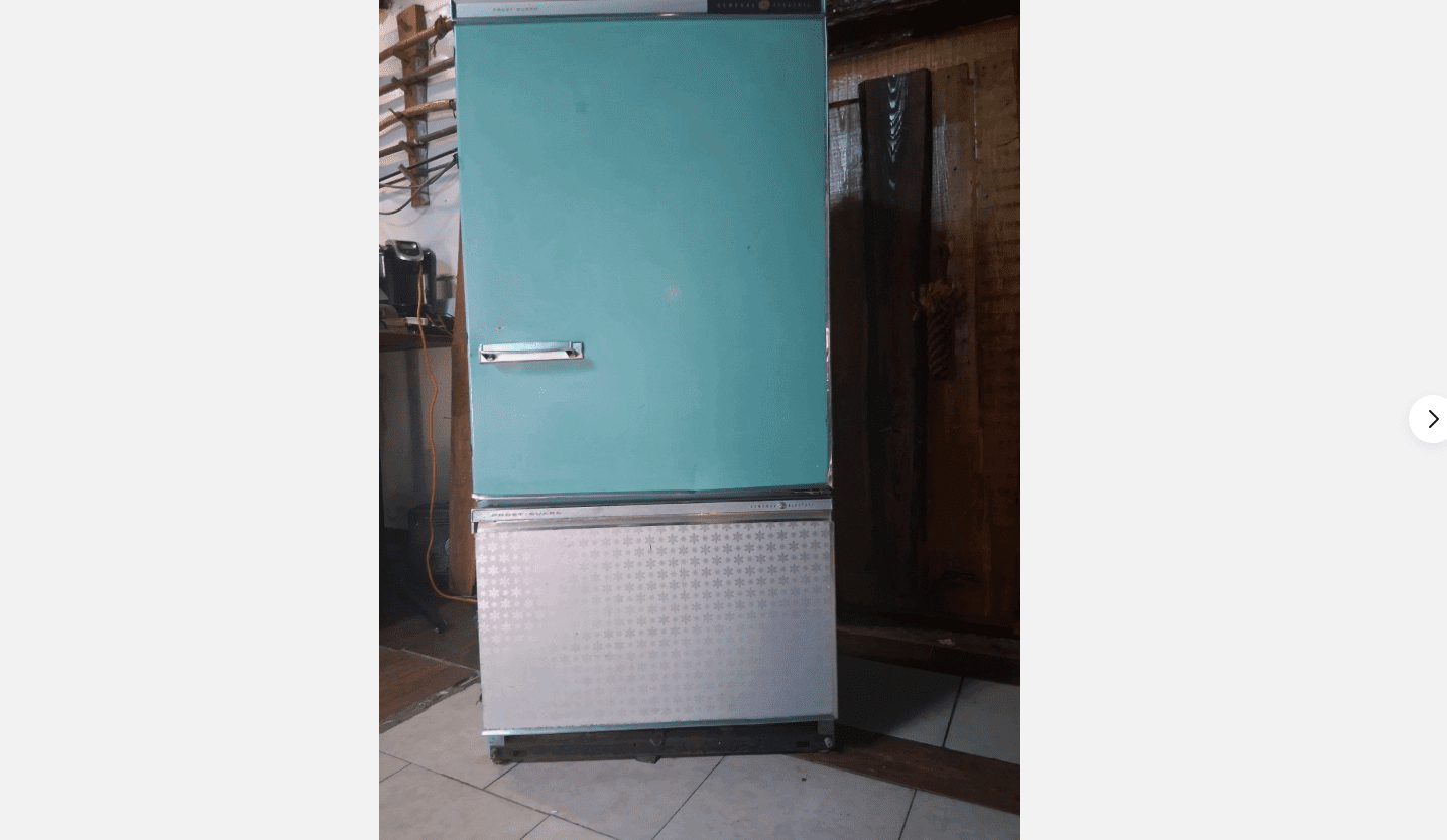 Classic GE Porcelain Refrigerator