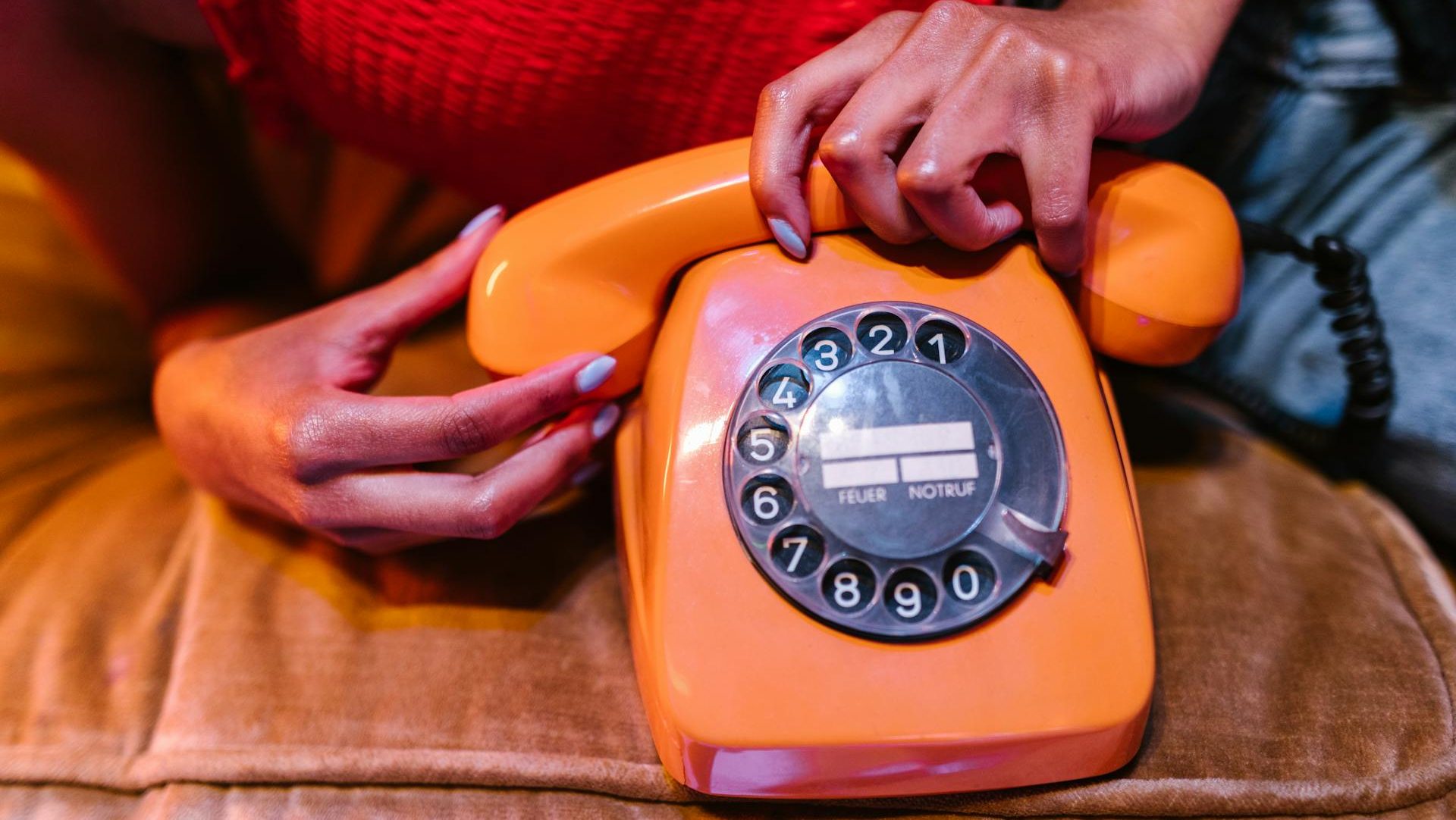 Rotary Dial Phones in Bright Colors