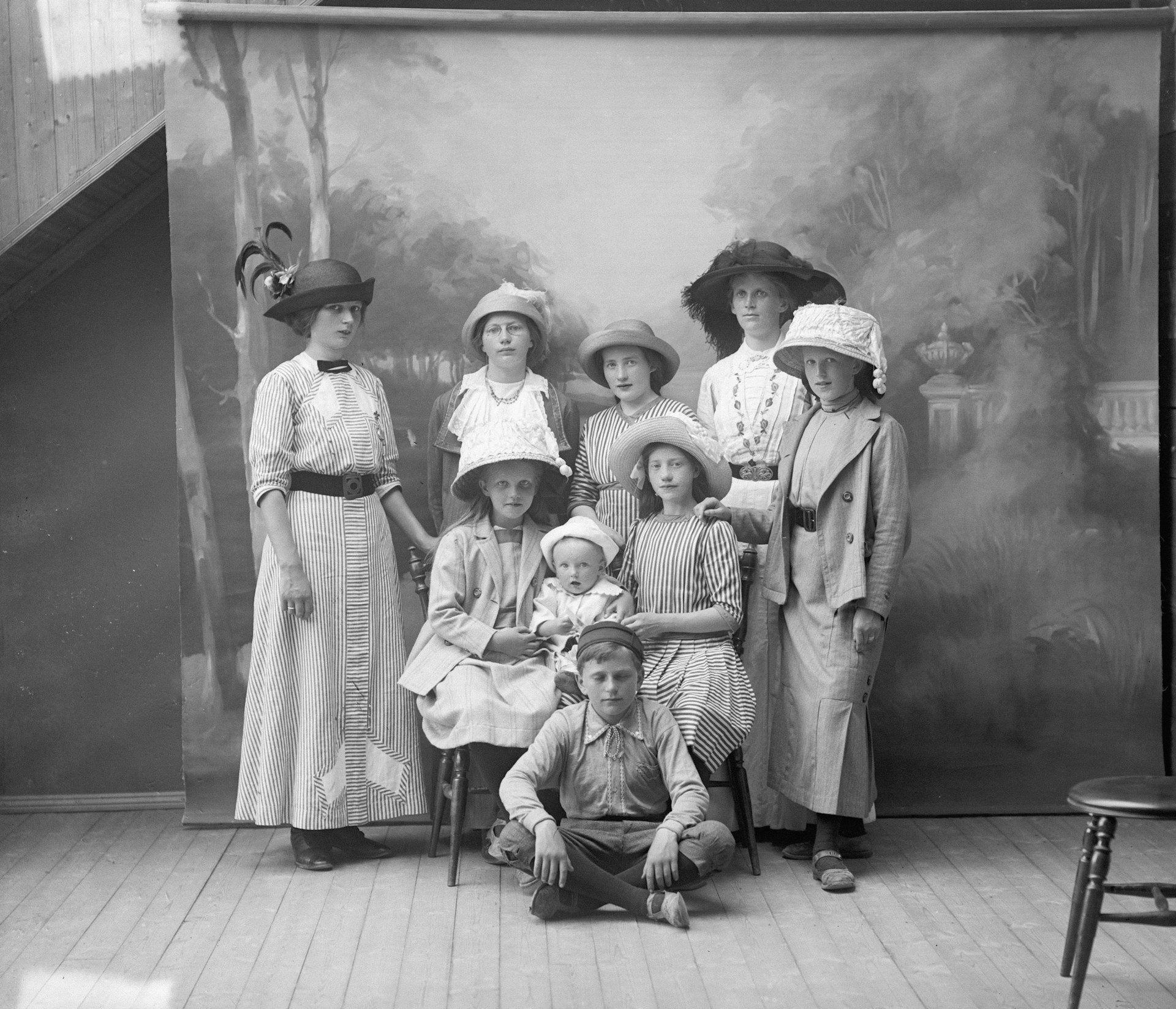 The Use of Studio Backdrops in 19th Century Photos