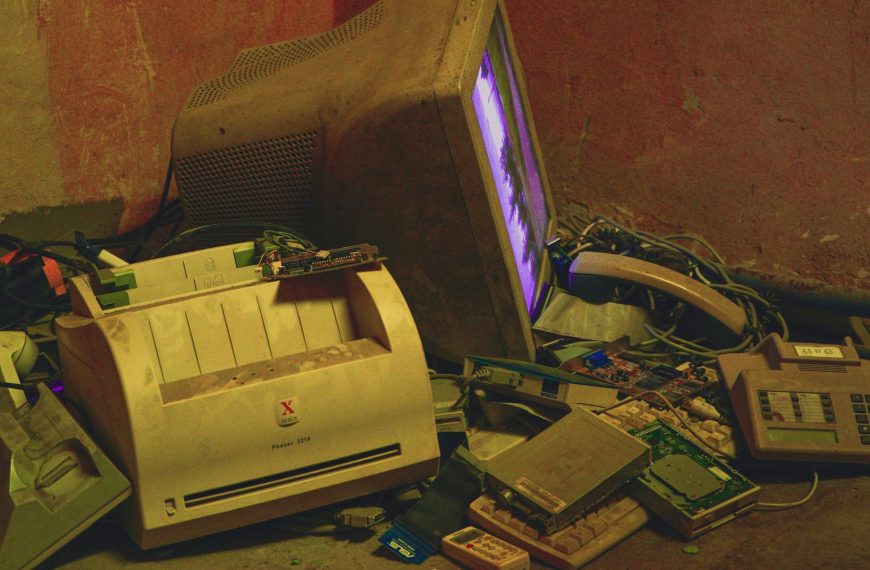 old printer Vintage and Damaged Electronics