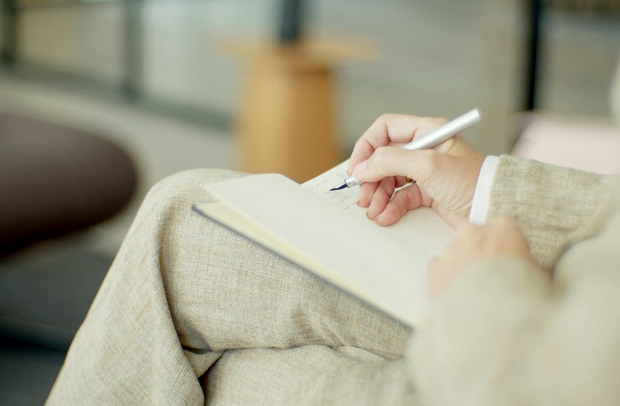 someone writing down