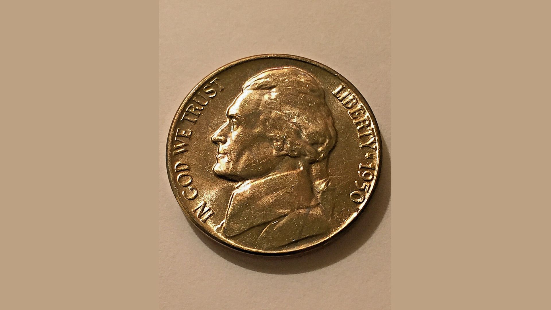 1950-D Jefferson Nickel