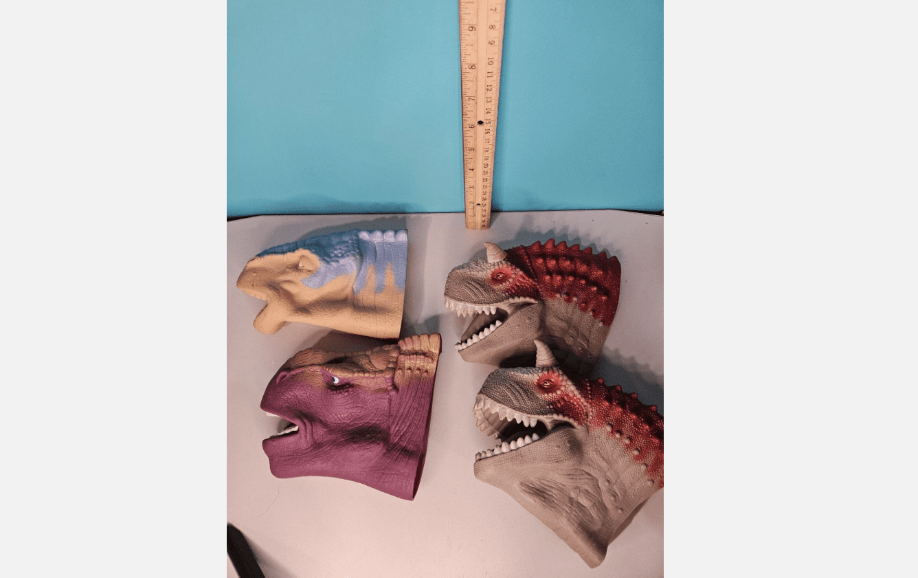 Burger King Jurassic Park Dinosaur Hand Puppets