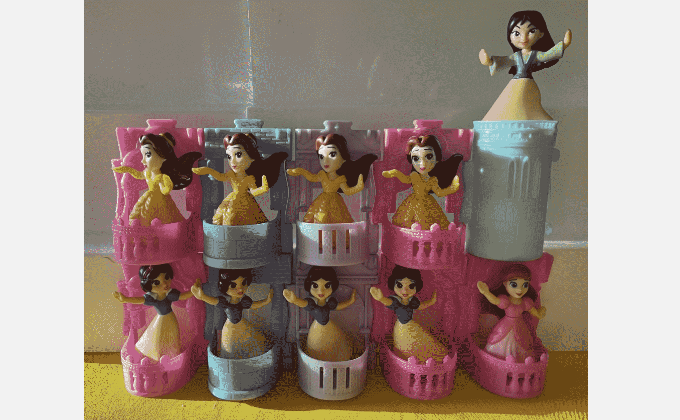 Disney Princess Happy Meal Toys (Cinderella & Snow White)