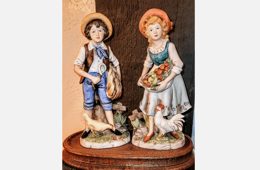 Hand-painted porcelain figurines