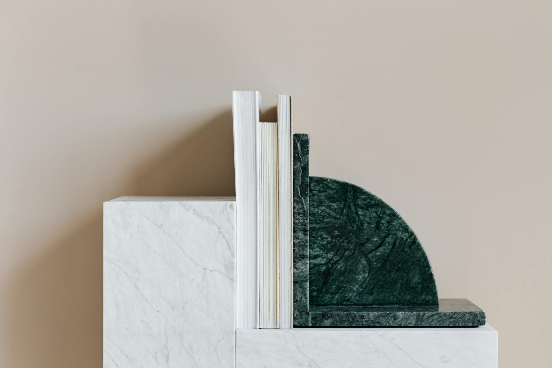 Marble bookends