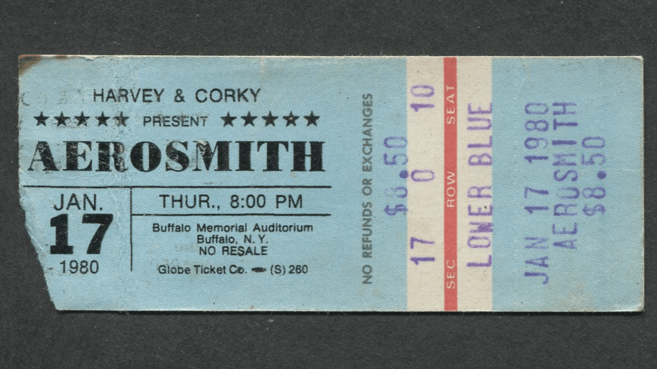 Mom’s first concert ticket stub