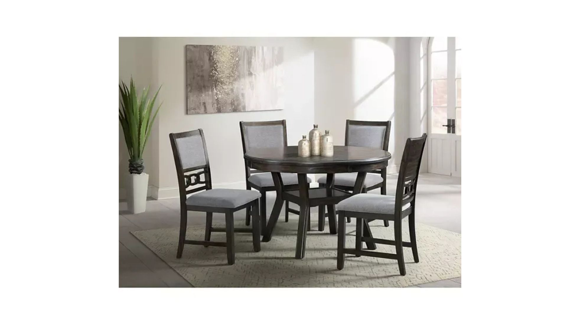 Society Den Turner Antique Black Dining Set