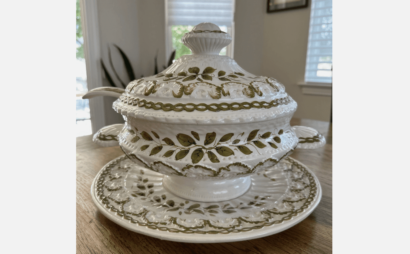 Vintage Italian Ceramic Soup Tureen Set