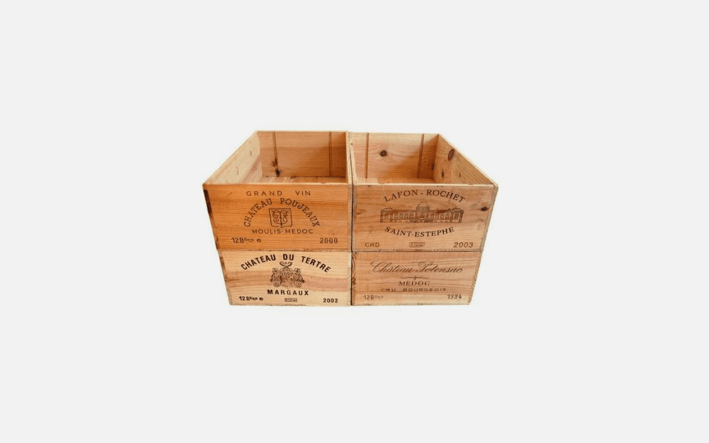 Vintage wine crates