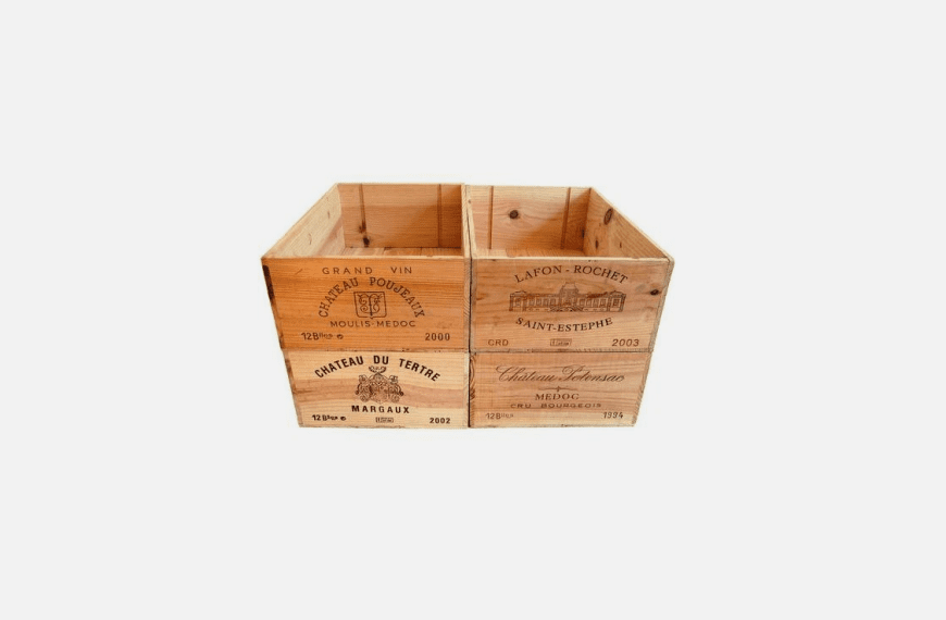 Vintage wine crates