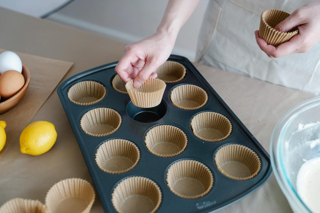 Female Hands Preparing Tray for Cooking