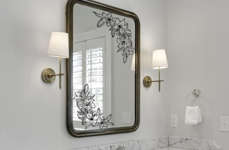 framed mirror decor for a chic