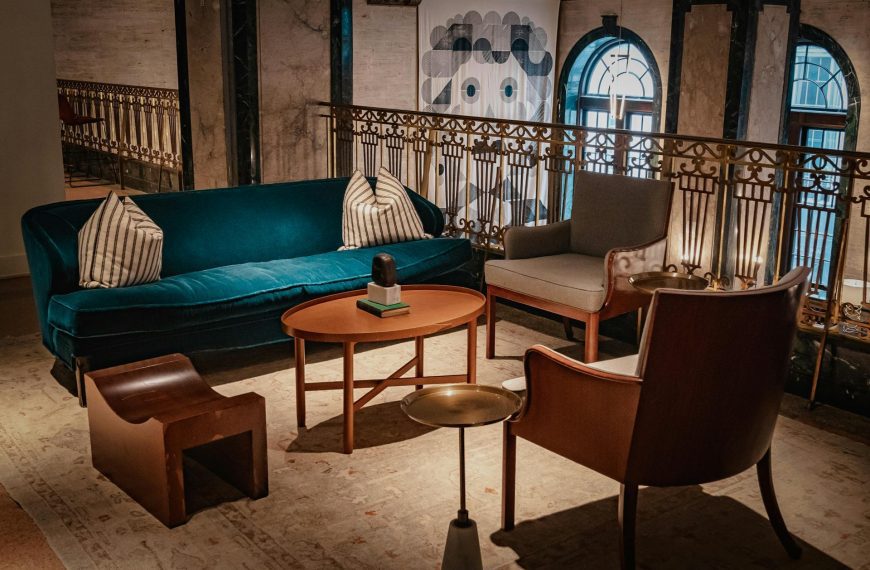 Vintage Interior Design of a Living Room