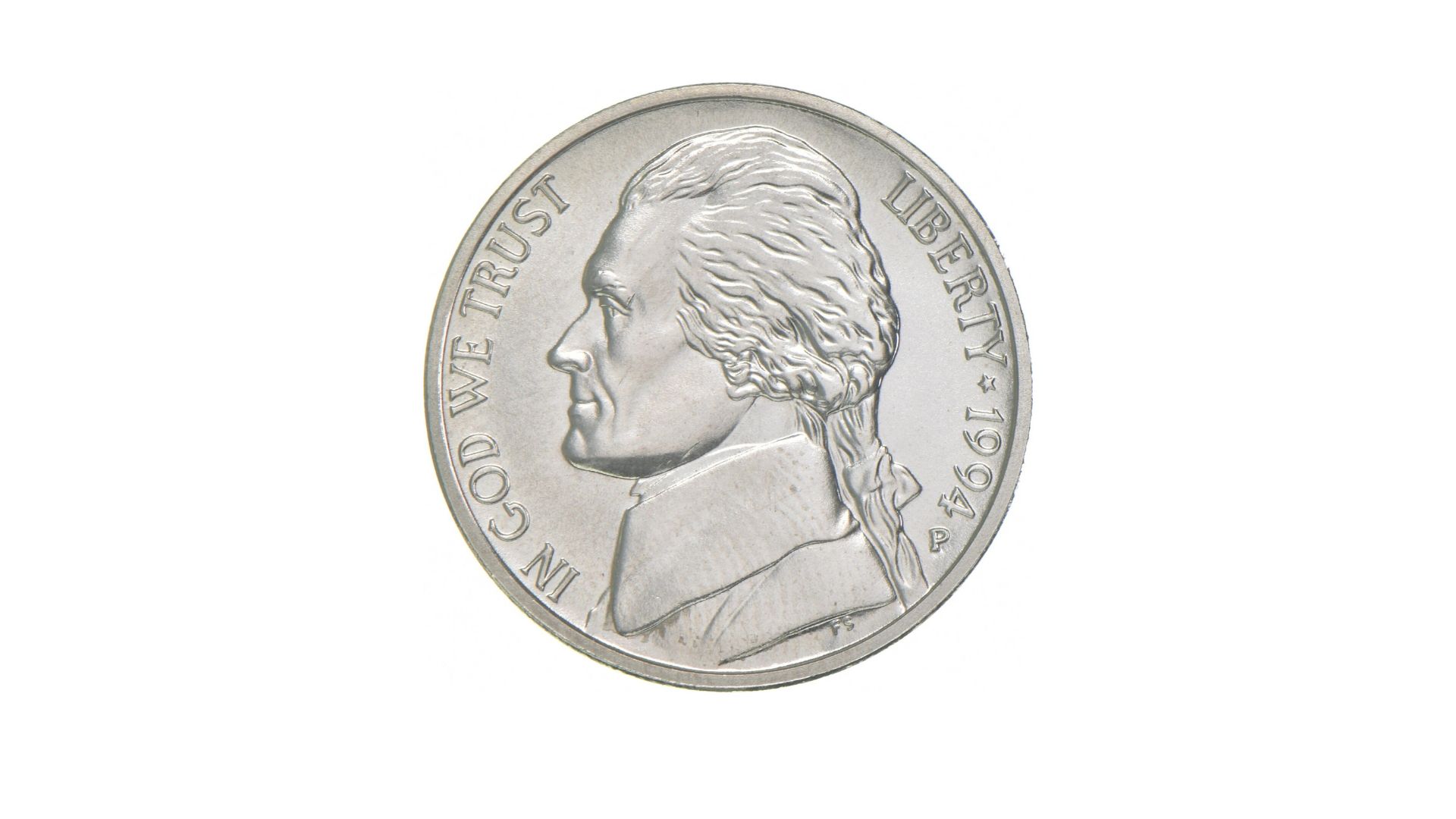 1994-P Matte Finish SMS Jefferson Nickel - Rare