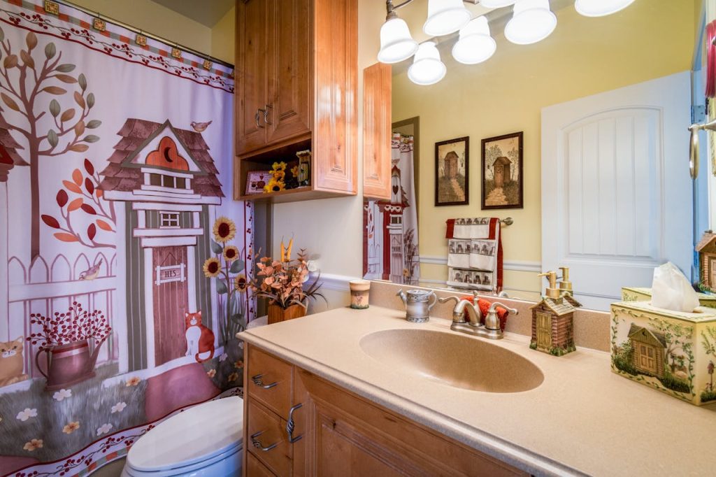 Picture on Wall in Bathroom