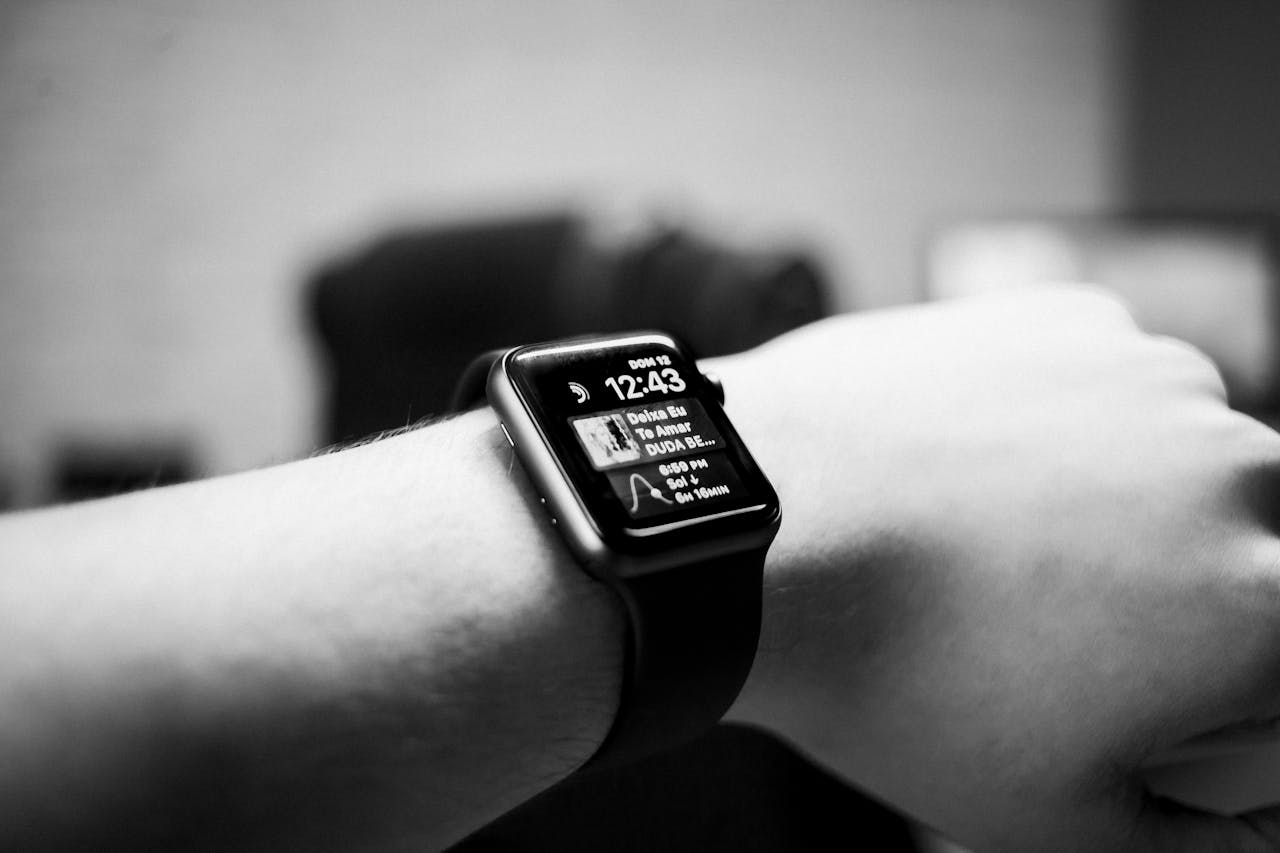 A Close-Up Shot of a Smartwatch