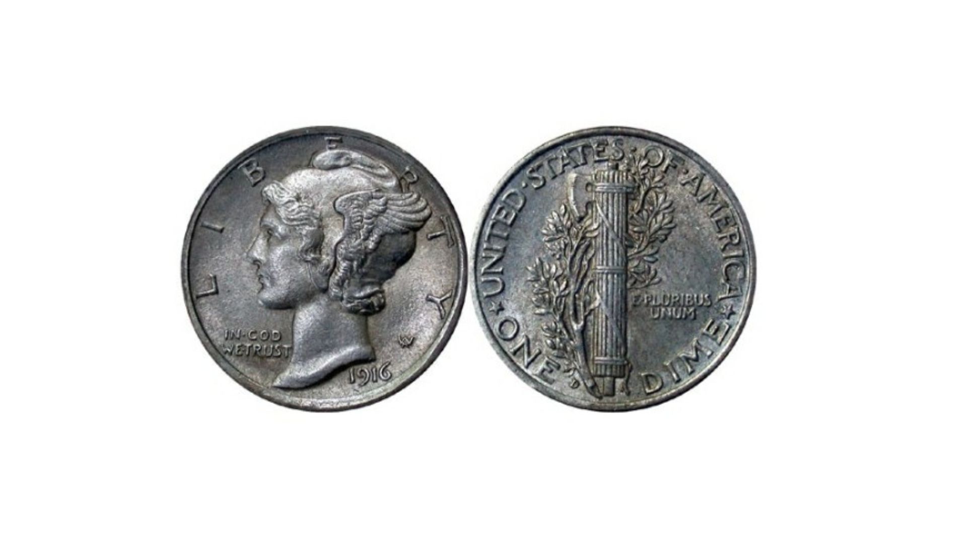 1916-D Mercury dime