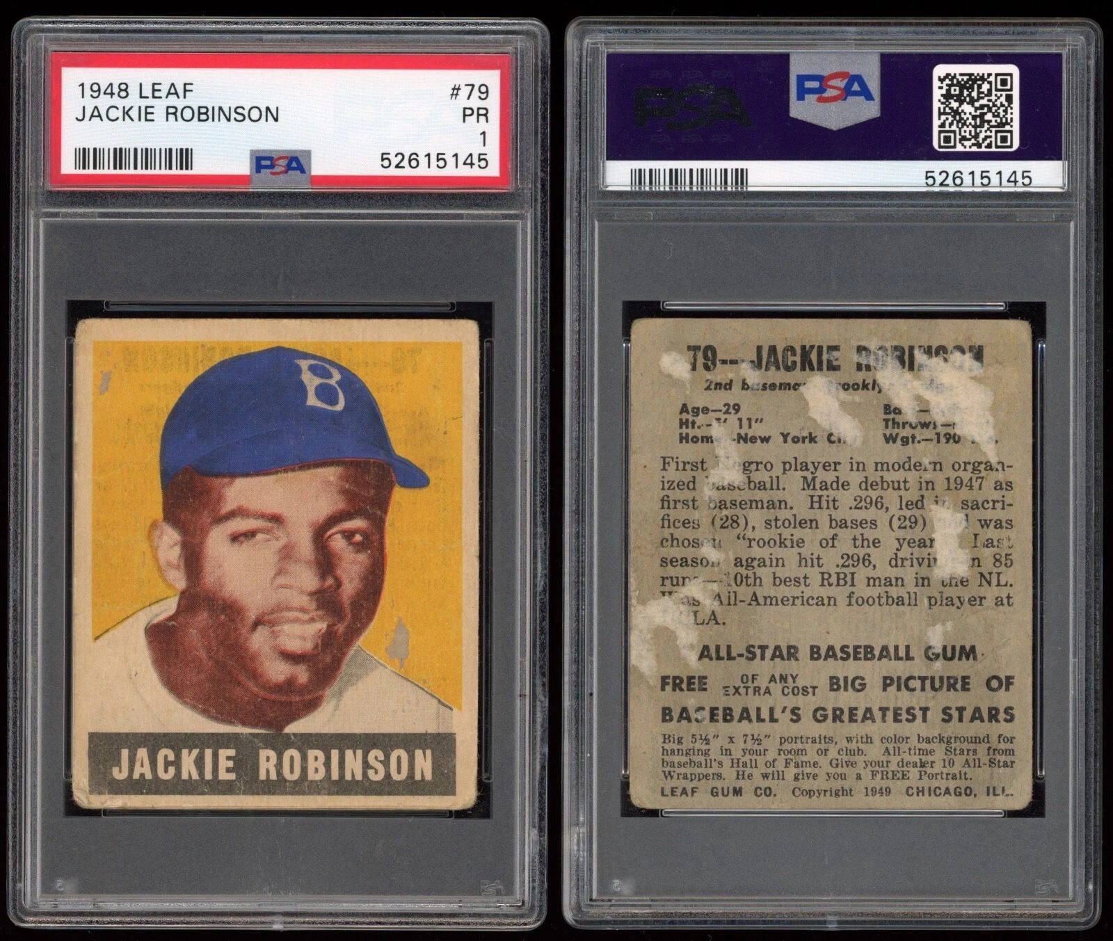 1948 Leaf Jackie Robinson