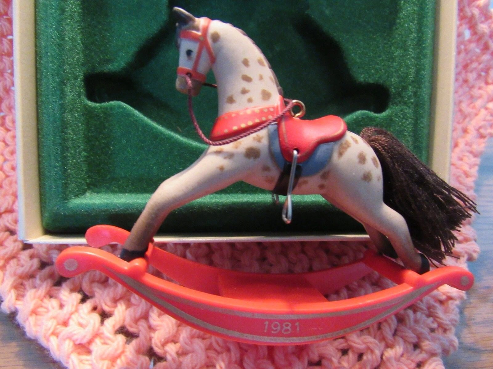 HALLMARK 1981 Rocking Horse 1st in Series ORG BOX NICE ONE