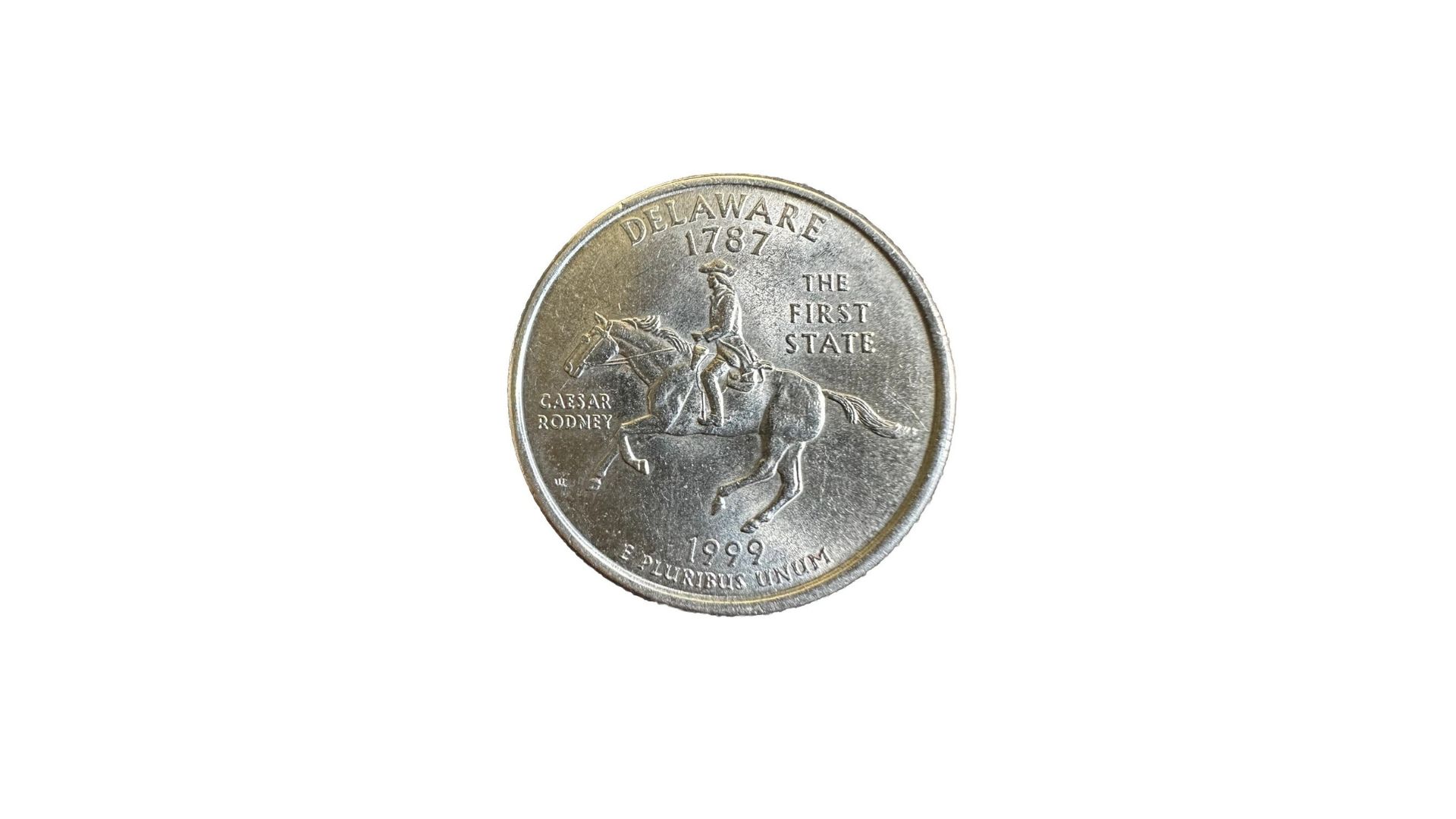 1999 Delaware Spitting Horse Error Quarter