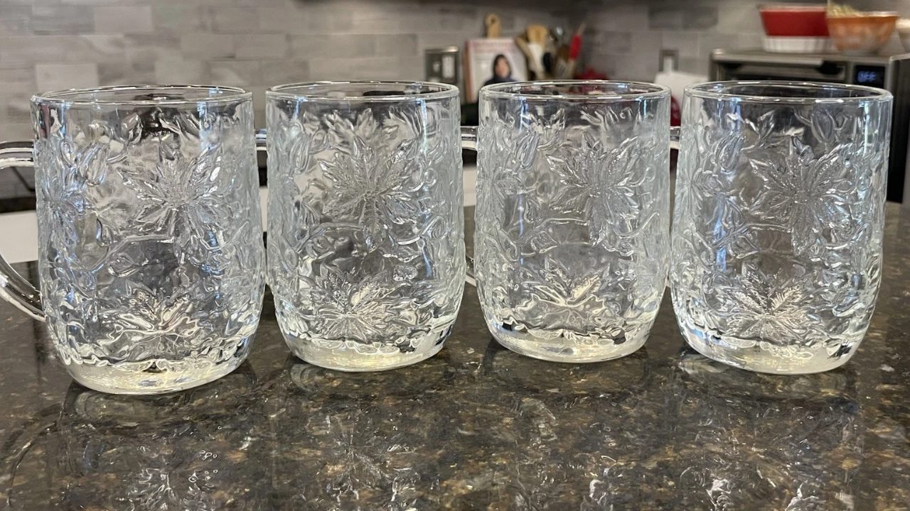 4 Princess House Fantasia Coffee Mugs