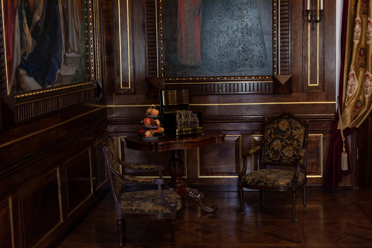 Old-fashioned Sitting Place in Corner of Room