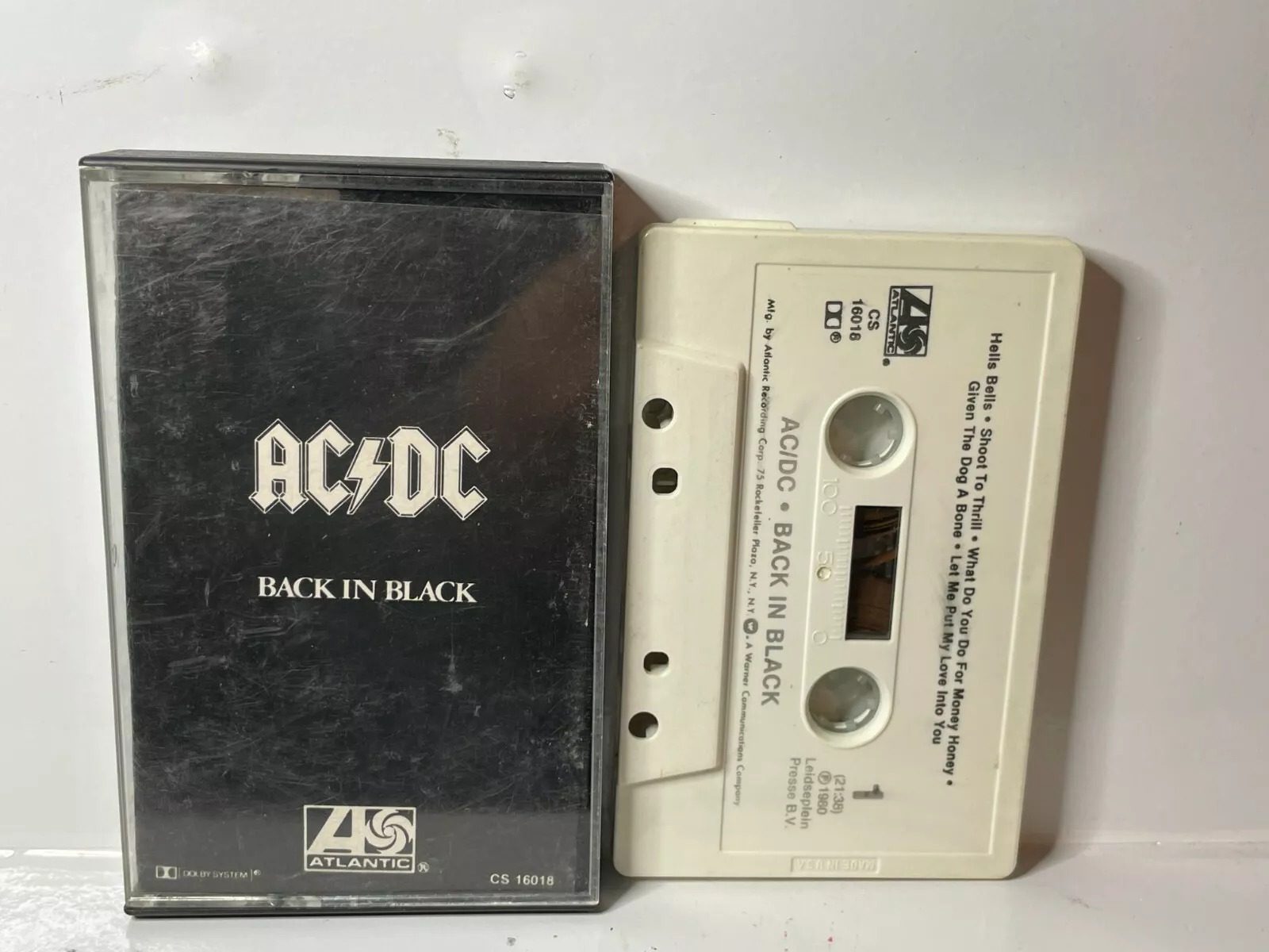 AC/DC Back In Black Cassette (1980) Atlantic CS 16018