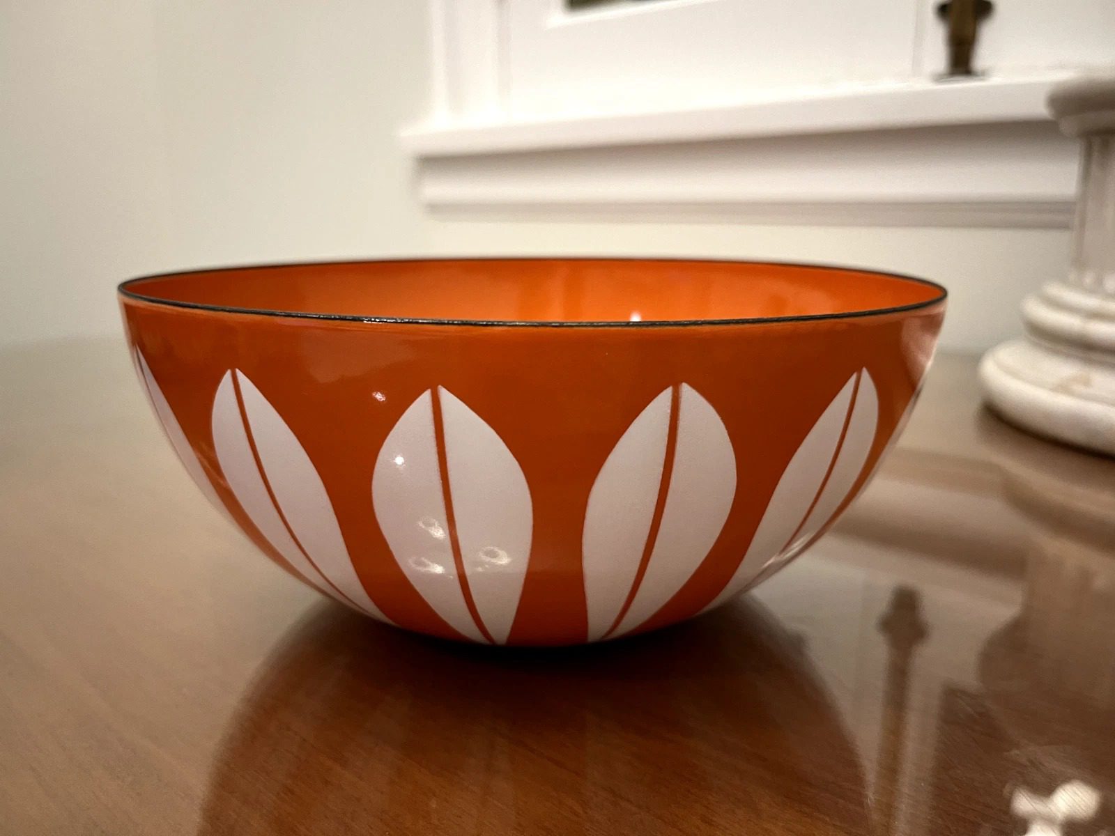 CATHRINEHOLM Lotus Bowl Large Orange 8" MCM Vintage great condition