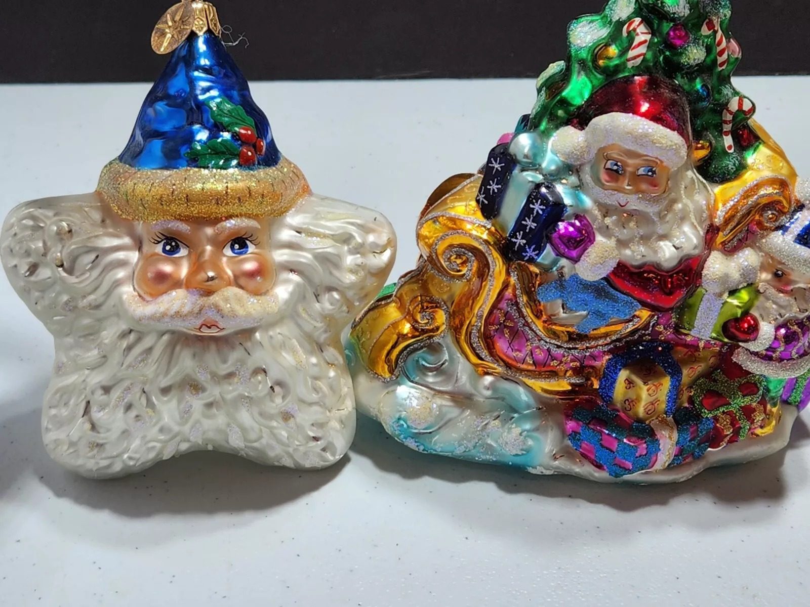 Vintage Beautiful Colorful Christopher Radko Christmas Ornaments