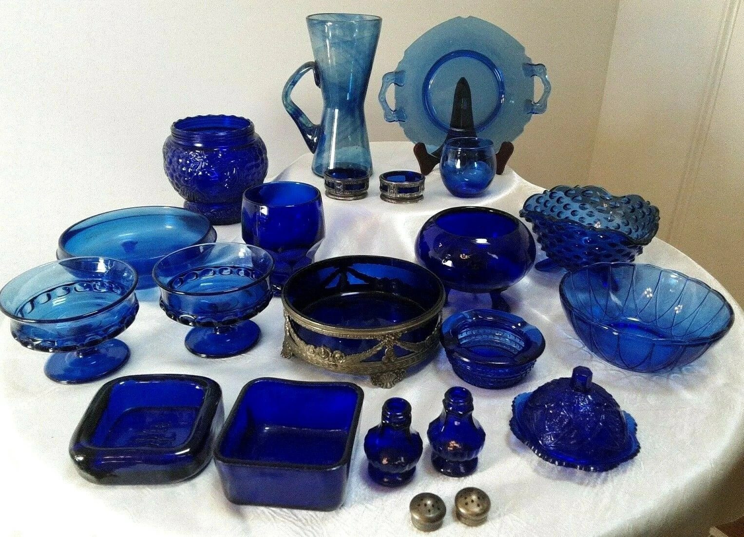 Vintage Cobalt Blue Depression Glass Collection SOLD SEPARATELY