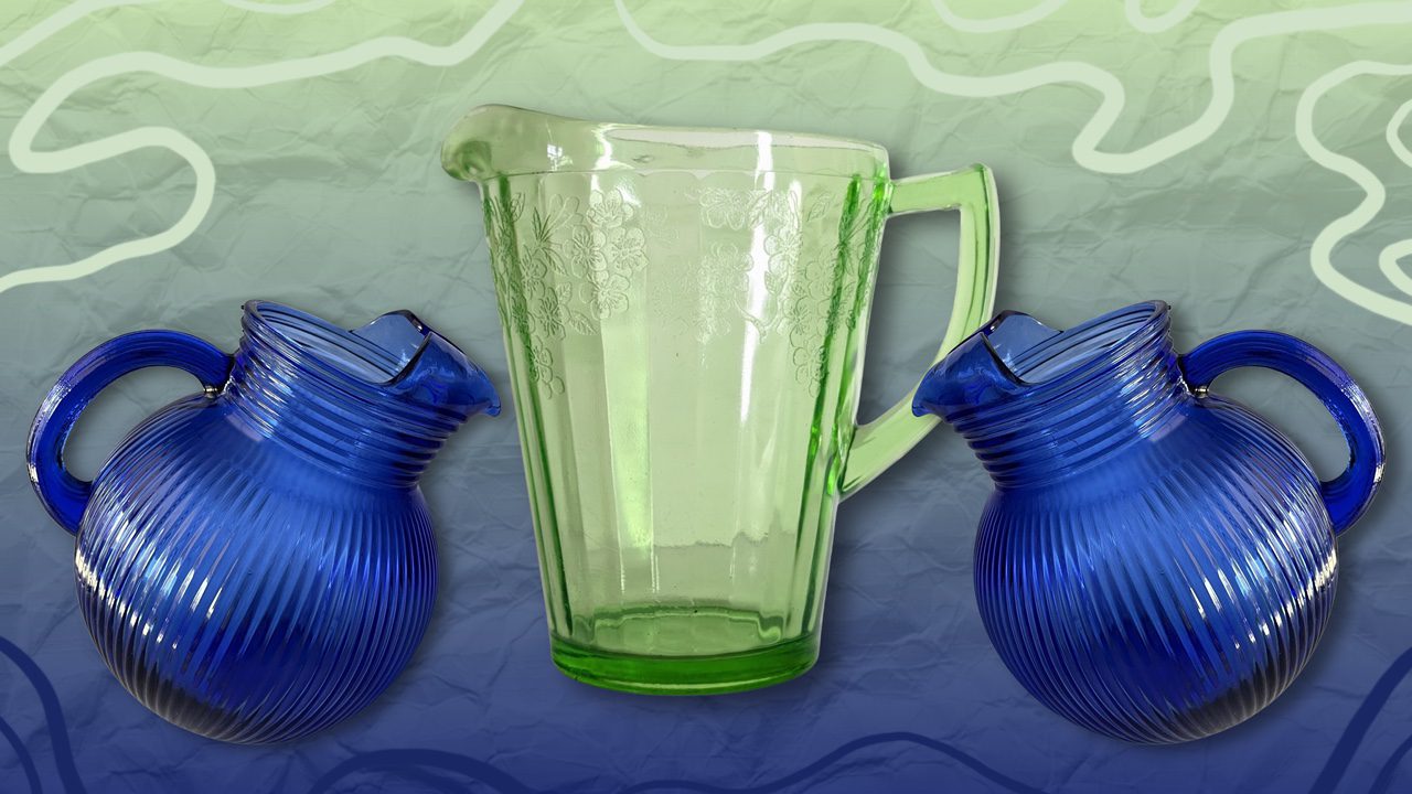 Depression Glass Pitchers