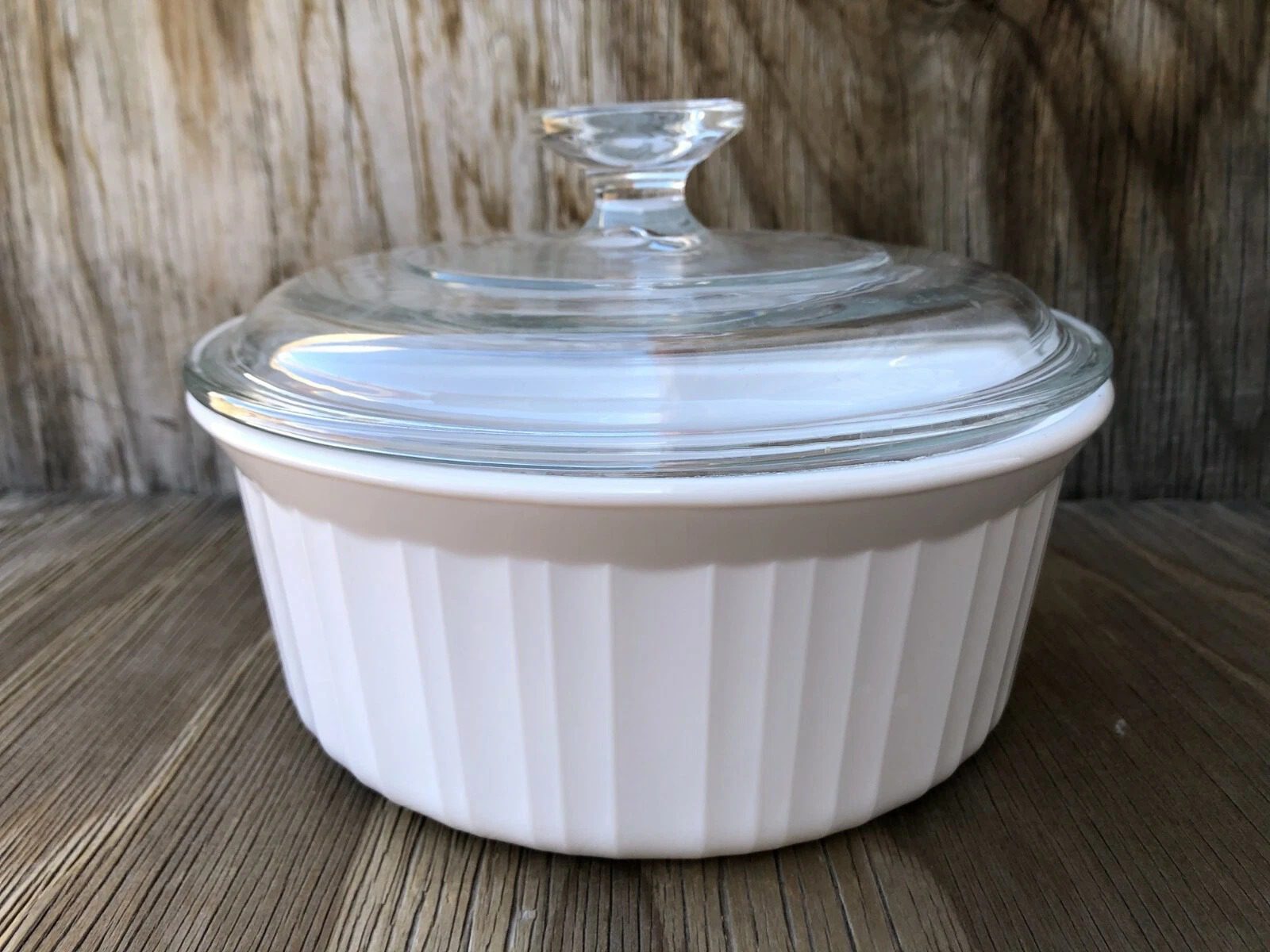 French White corning ware