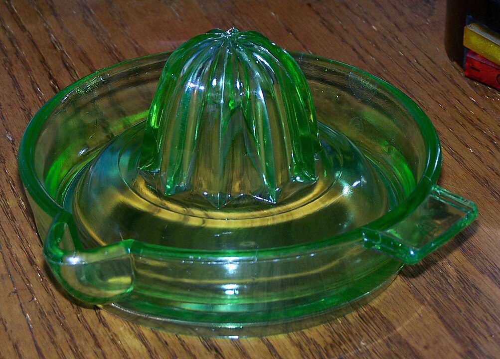 Depression Glass Juicer