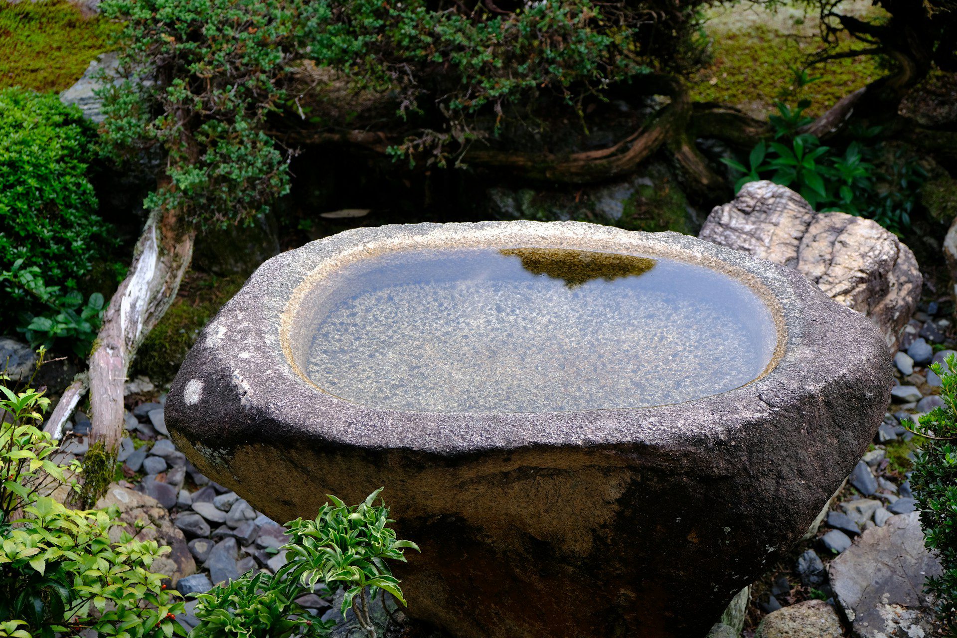 Handcrafted Stone Birdbath