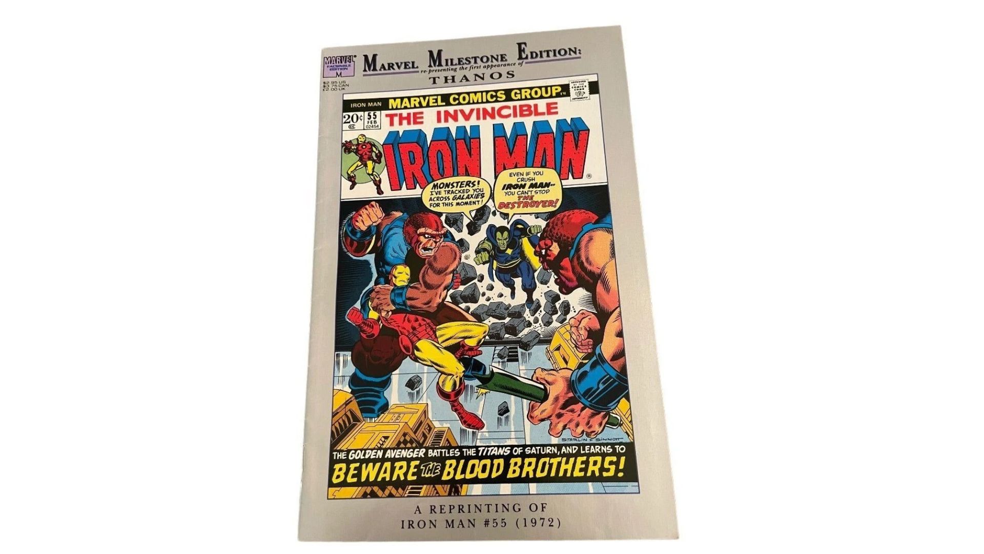 Marvel Milestone Edition Thanos The Invincible Iron Man Reprint #55