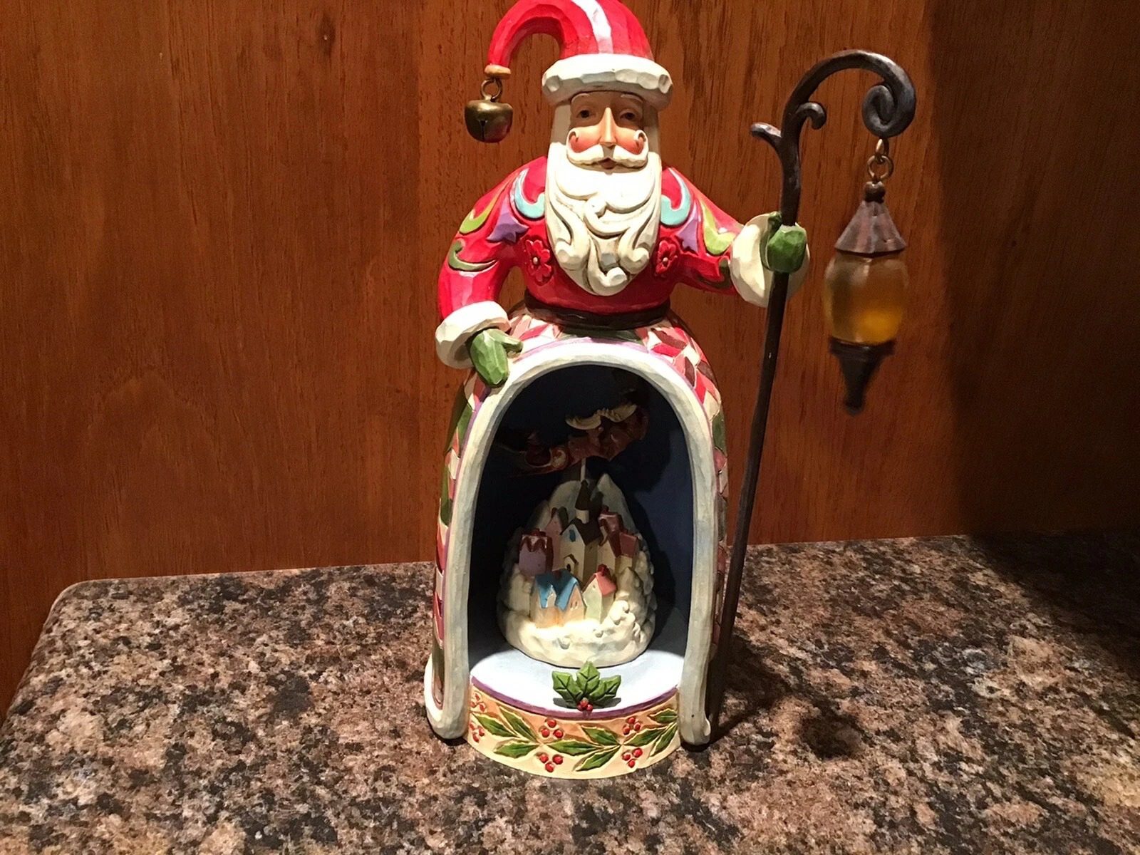 Jim Shore Santa Christmas Magic Is All Around Color Changing Light 4037597