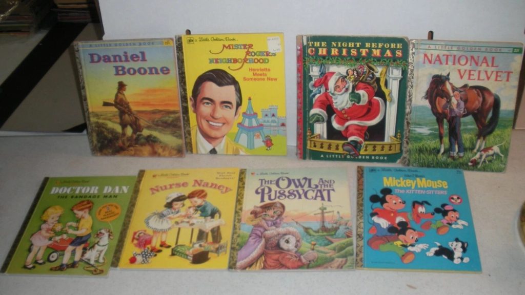 8 Vintage Little Golden Books Most are First Editions