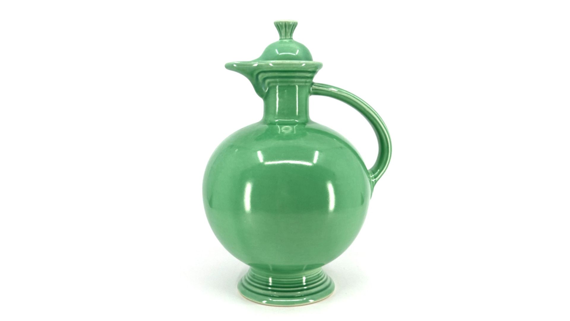 Medium Green Fiesta Carafe and Tumblers