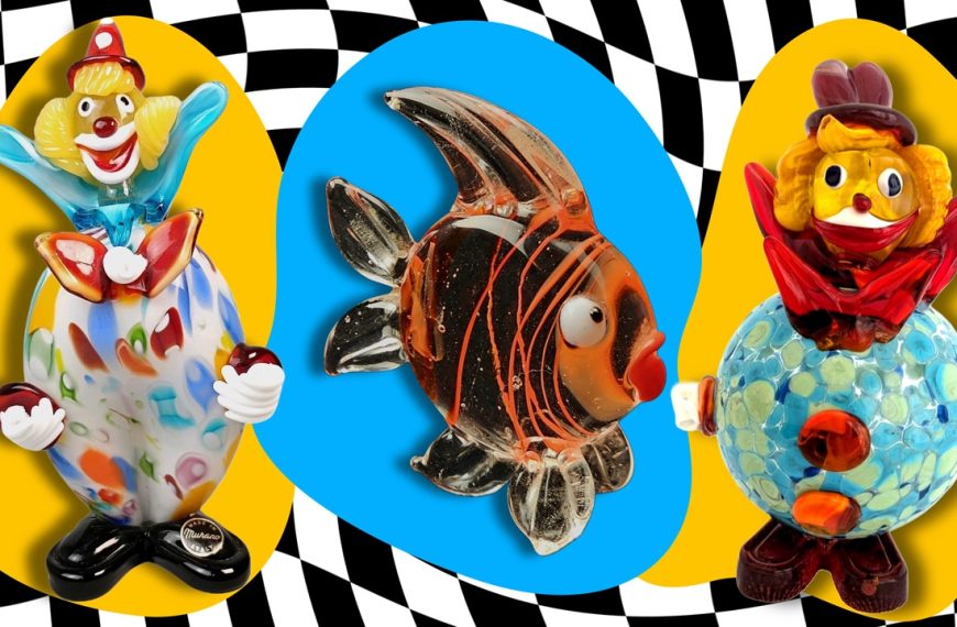 Murano Art Glass Fish and Clowns