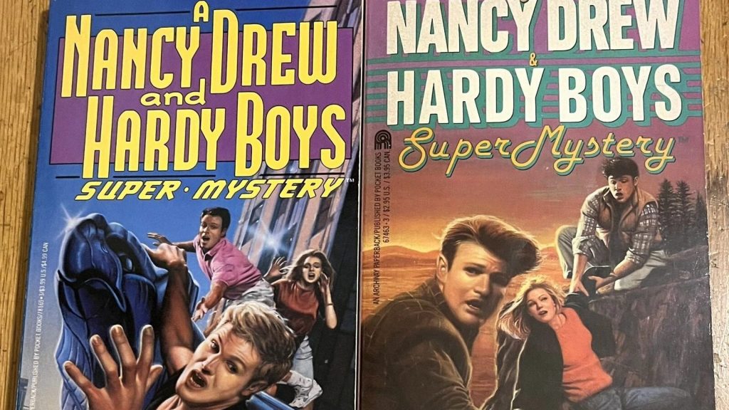NANCY DREW & HARDY BOYS SUPER MYSTERY LOT : Hits & Misses : Buried in Time : vtg