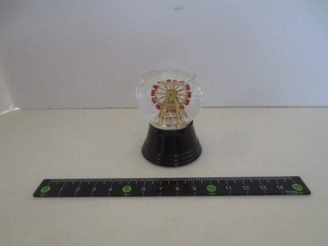 Austria Perzy Snow Globe Vienna Ferris Wheel 7cm Used Collectible 33E